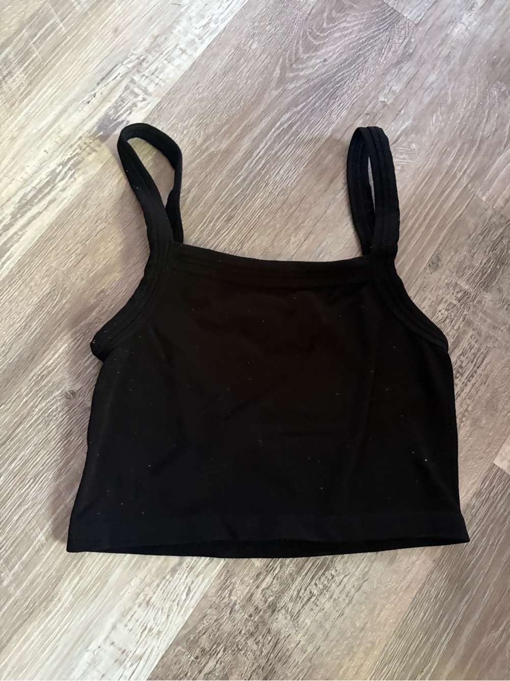 Out From Under Black Camisole Cropped Tank Top
